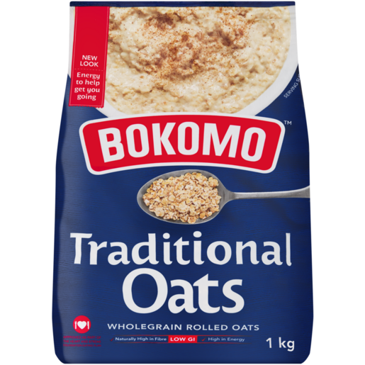 Bokomo Traditional Wholegrain Rolled Oats 1kg 