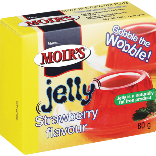 Moir's Strawberry Flavoured Jelly 80g