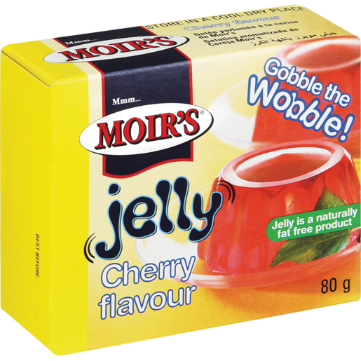 Moir's Cherry Flavoured Jelly 80g