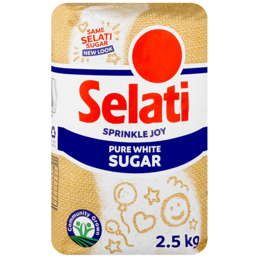 Selati Pure White Sugar Bag 2.5kg