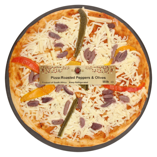 Norrie Caterers Roasted Peppers & Olives Pizza
