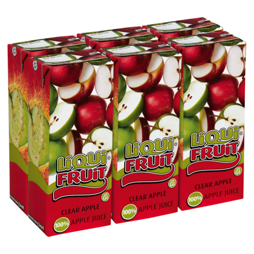 Liqui Fruit Clear Apple Juice Boxes 6 x 200ml