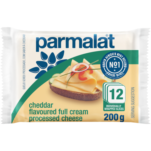 Parmalat Cheddar Processed Cheese Slices 200g
