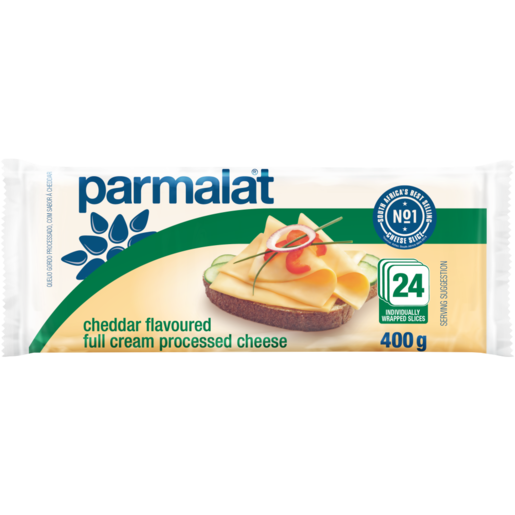 Parmalat Cheddar Flavoured Full Cream Processed Cheese Slices 400g
