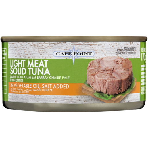 Cape Point Light Meat Solid Tuna in Vegetable Oil 170g