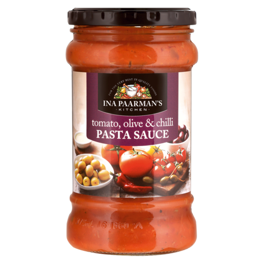Ina Paarman Tomato, Olive & Chilli Flavoured Pasta Sauce 400g