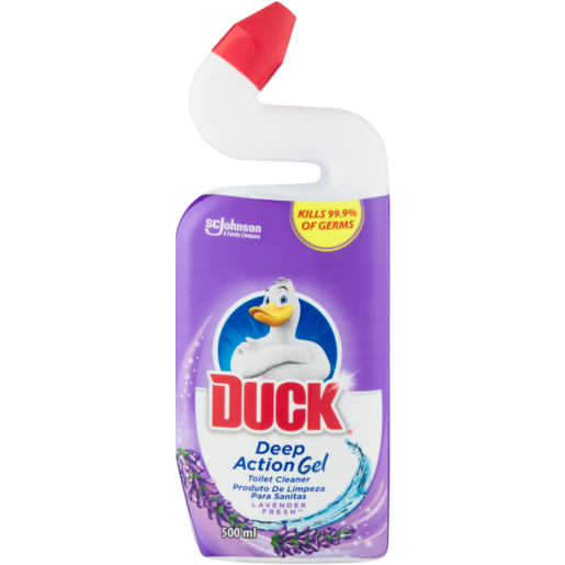 Duck 5-In-1 Lavender Scented Toilet Disinfectant 500ml