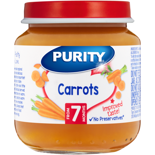 PURITY Carrot Baby Food Jar 125ml