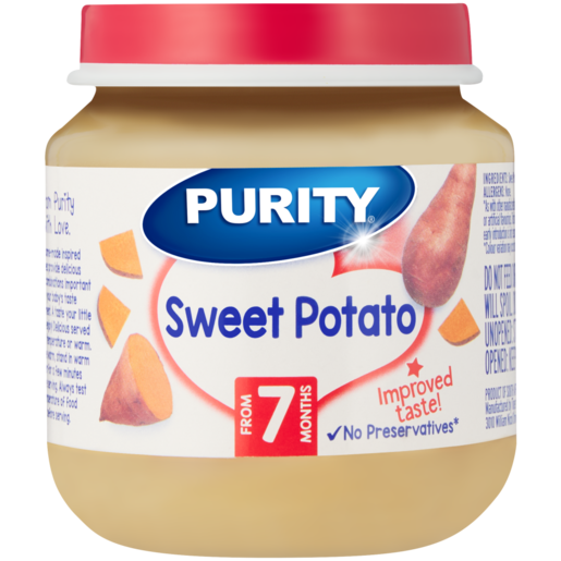 PURITY Sweet Potato Baby Food 7 Months+ 125ml
