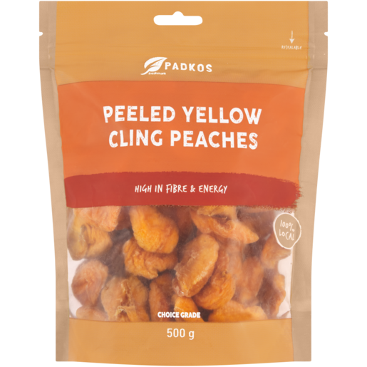 Padkos Dried Yellow Cling Peaches 500g