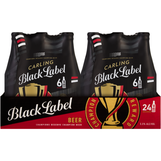 Carling Black Label Beer Bottles 24 x 330ml 
