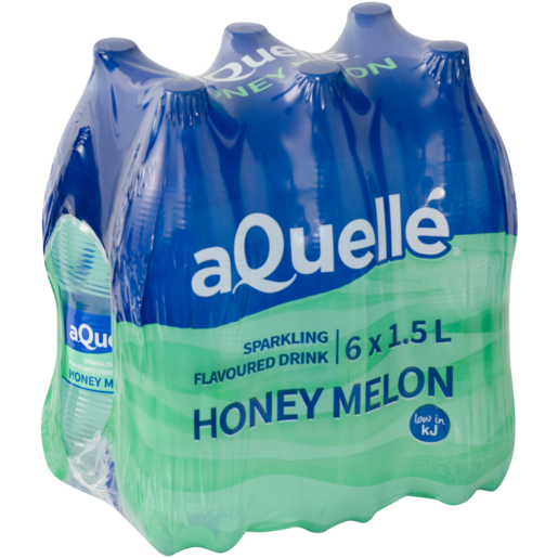 aQuellé Honey Melon Flavoured Sparkling Drinks 6 x 1.5L