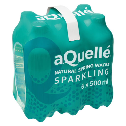 aQuellé Natural Sparkling Spring Water 6 x 500ml