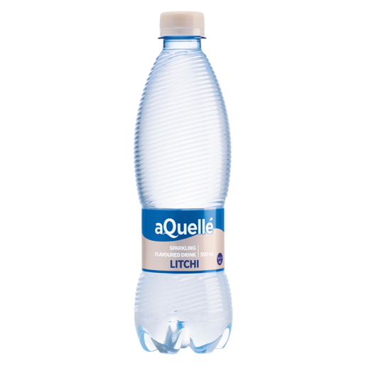 aQuellé Litchi Flavoured Sparkling Water 500ml
