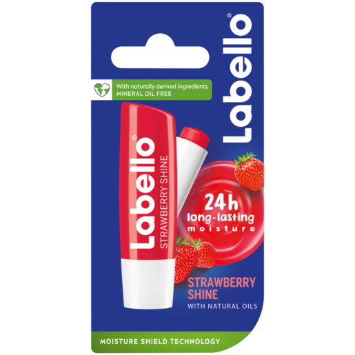 Labello Strawberry Shine Long-Lasting Lip Balm 4.8g
