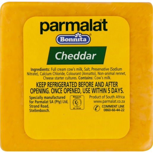 Parmalat Bonnita Cheddar Cheese Cuts Per kg