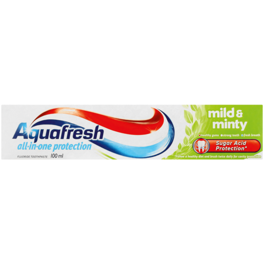 Aquafresh Mild & Minty Fluoride Toothpaste 100ml 