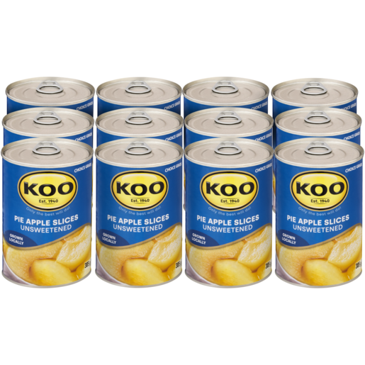 KOO Pie Apple Slices Cans 12 x 385g