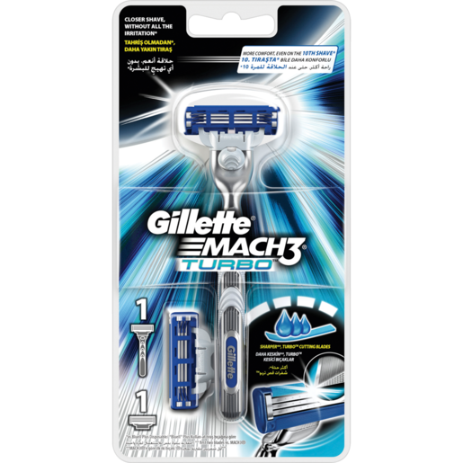 Gillette MACH3 Turbo Razor With Extra Blade