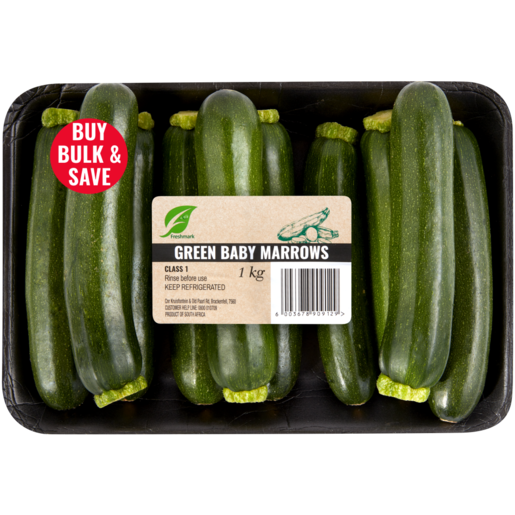 Green Baby Marrows Pack 1kg
