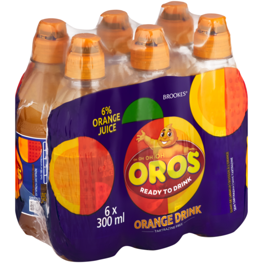 Brookes Oros Orange Drink 6 x 300ml 