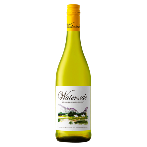 Waterside Unoaked Chardonnay White Wine Bottle 750ml