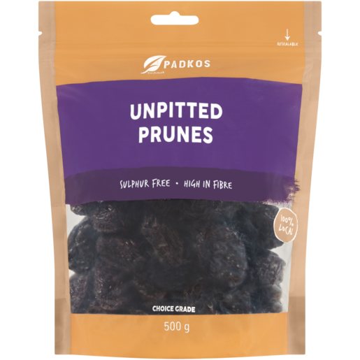 Padkos Dried Prunes 500g