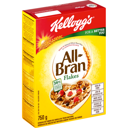 Kellogg's All-Bran Flakes Cereal 750g | Cornflakes ...