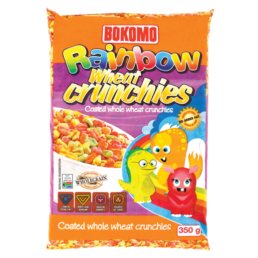 Bokomo Rainbow Wheat Crunchies Cereal 350g