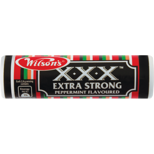 Wilson's XXX Extra Strong Peppermint Flavoured Mints 26g