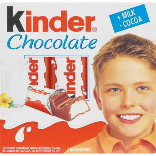 Kinder Milk & Cocoa Chocolate Bar 50g