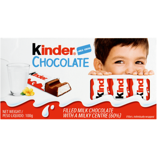 Kinder Milk Chocolate Bars 8 Pack