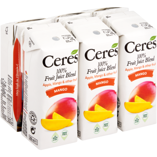 Ceres Mango Juice Pack 6 x 200ml