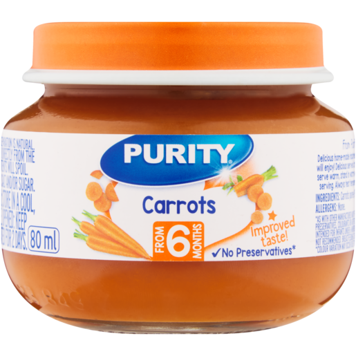 PURITY Carrot Baby Food Jar 80ml