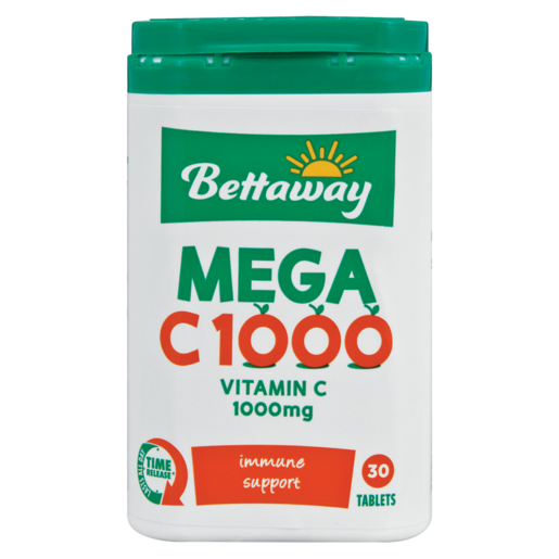 Bettaway Mega C 1000 Vitamin C Tablets 30 Pack