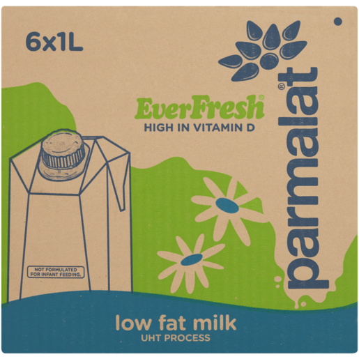 Parmalat Everfresh UHT Low Fat Milk 6 x 1L
