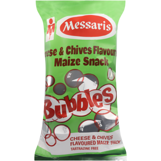 Messaris Bubbles Cheese & Chives Flavoured Maize Snack 150g 