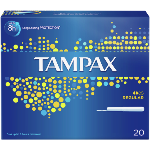 Tampax Regular Cardboard Applicator Tampons 20 Pack