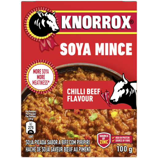 Knorrox Chilli Beef Flavoured Soya Mince 100g