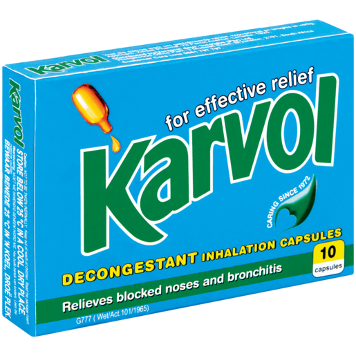 Karvol Decongestant Inhalation Capsules 10 Pack