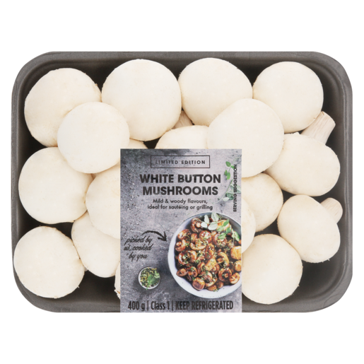 Limited Edition White Button Mushrooms 400g
