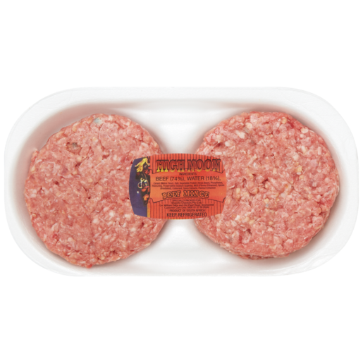 High Noon Mince Mixed Beef Burgers Per kg