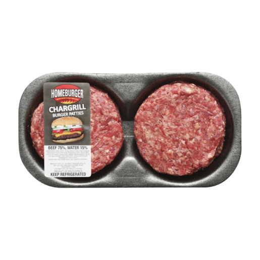 Homeburger Chargrill Burger Patties Per kg