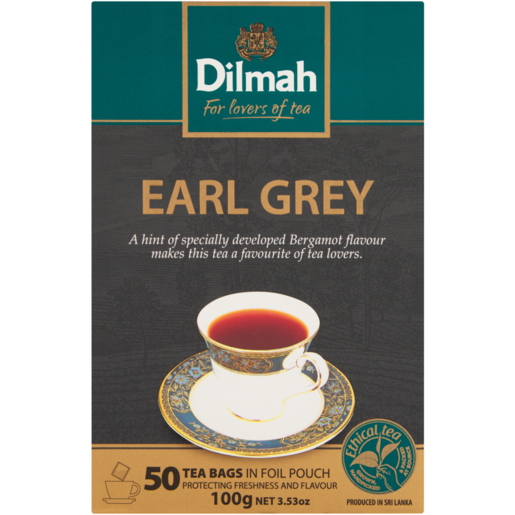 Dilmah Earl Grey Tea Bags 50 Pack