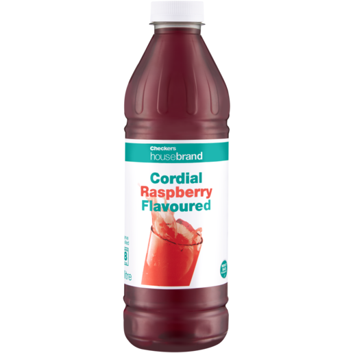 Checkers Housebrand Raspberry Concentrated Cordial 1L