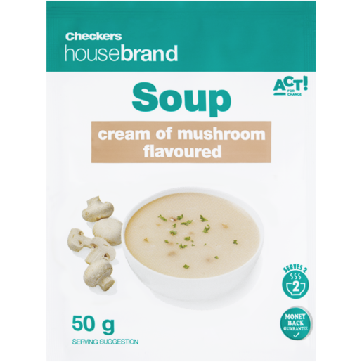 Checkers Housebrand Cream Of Mushroom Soup Packet 50g