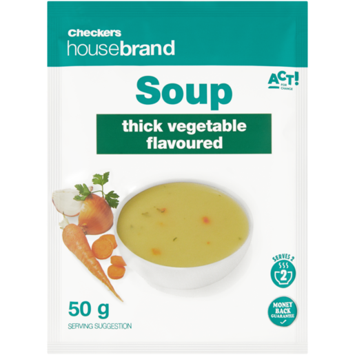 Checkers Housebrand Thick Vegetable Flavoured Soup 50g 