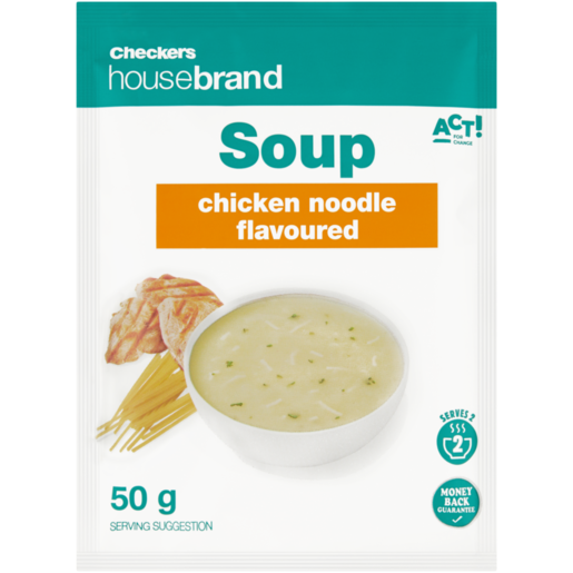 Checkers Housebrand Chicken Noodle Flavoured Soup 50g 