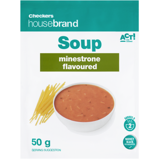 Checkers Housebrand Minestrone Flavoured Soup 50g