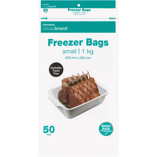 Checkers Housebrand Small Freezer Bags 50 Pack